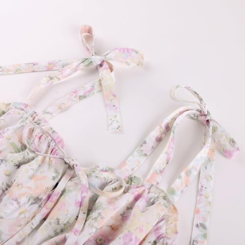 Scarlet Darkness Floral Mini Dress for Women Teens Summer 2026 Fairy Corset Sundress Graduation Dresses Pastel Floral XL — view 3