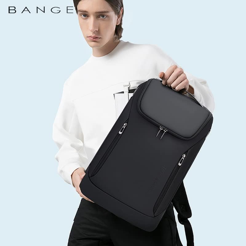Image of BANGE Business Smart Backpack Water Resist fit 15.6 Inch Laptop Backpack with USB Charging Port,Travel Durable Backpack