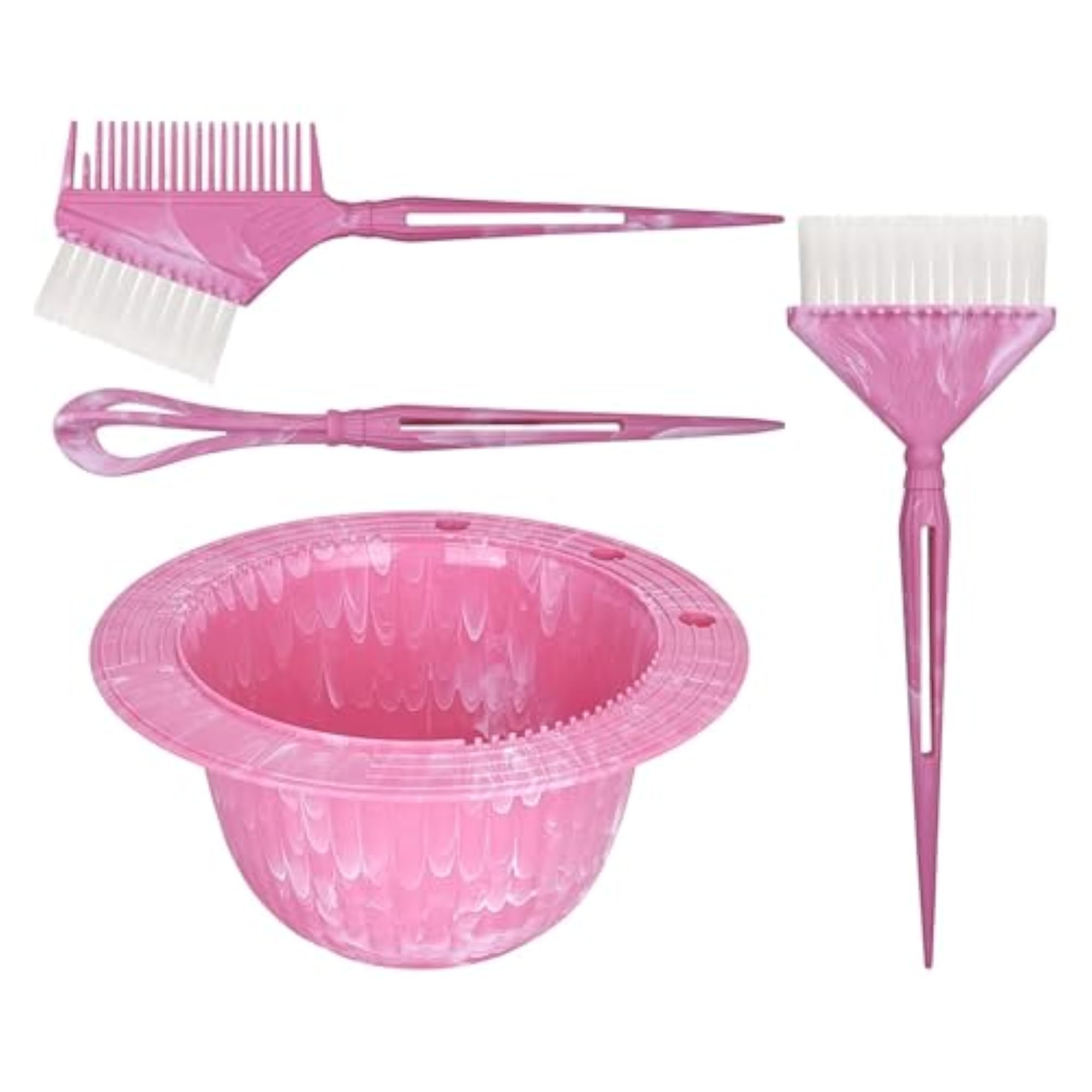 4Pcs Hair Dye Kit for Easy Home Use and Cleaning
