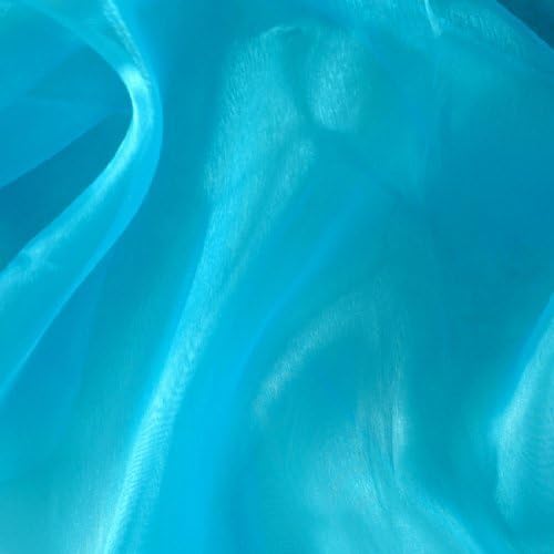 1 X Mirror Organza Turquoise Fabric by Vittelex Fabrics