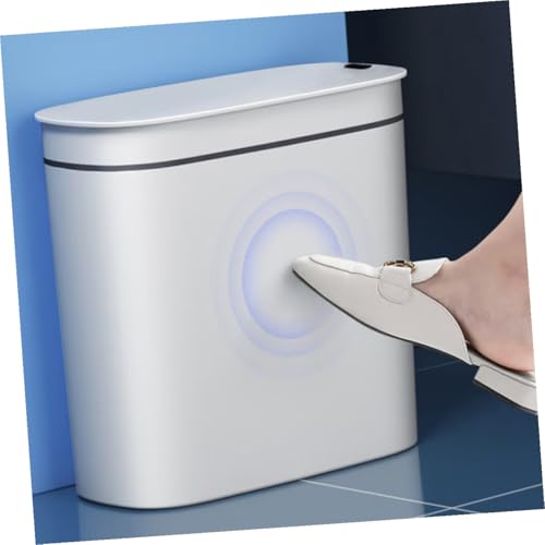 Caneca de Basura Blanca SEWACC 14 L con Tapa Sensor Táctil miniatura 5