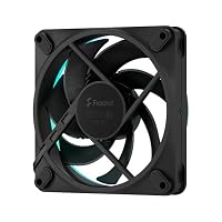 Fractal Design Momentum 12 RGB - Leiser PC-Gehäuselüfter - 120 mm - ARGB Gen 2-16 LEDs - Flüssigkristallpolymer (LCP) Flügel - Fluiddynamisches Lager (FDB) - Kühlleistung - Schwarz - 3er-Pack – Ansicht 8