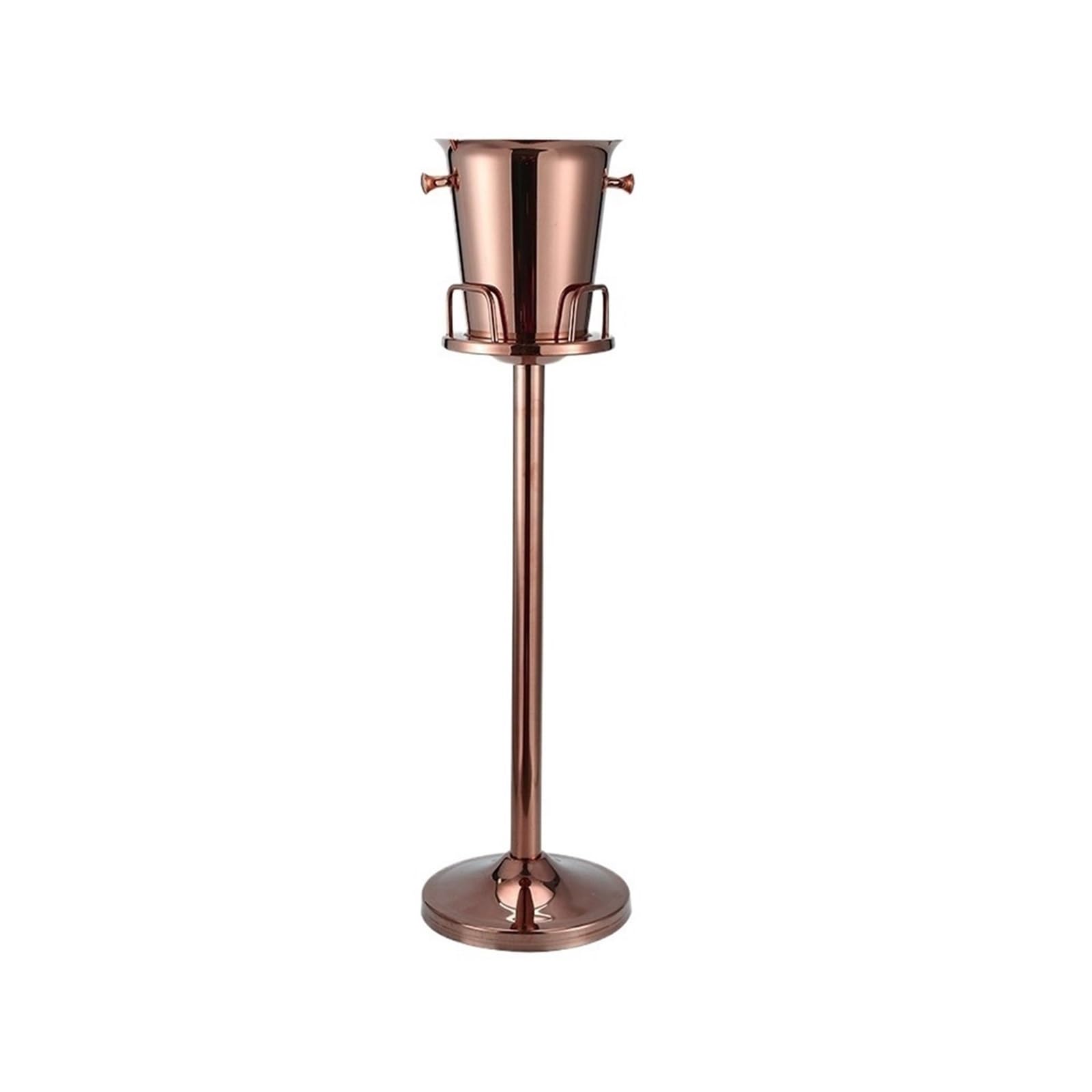 Lijiaxiuyc-101 ice bucket Ice Bucket With Stand Stainless Steel Cube Container For Wine, Champagne Or Beer Bottles champagne bucket(Rose gold)