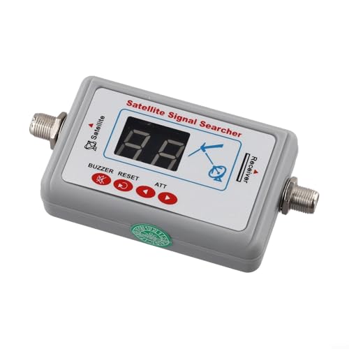 9505B Compteur numérique avec écran LCD et LED, atténuation du signal réglable, sonnerie pour recherche de signal TV FTA et alignement de la parabole