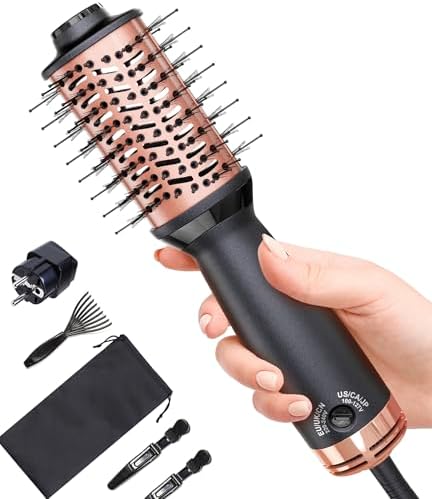 Travel Dual Voltage Hair Dryer Brush Small Hot Air Brush For European travel-dual-voltage-hair-dryer-brush-small-hot-air-brush-for-european