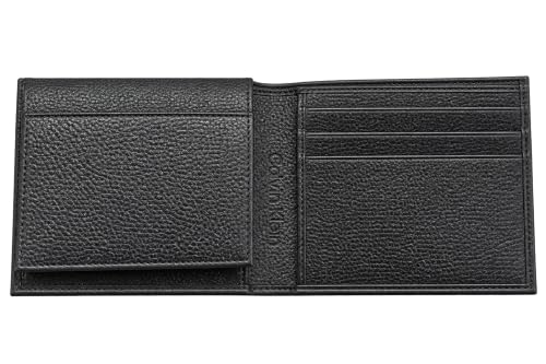 Image of Calvin Klein Men's Genuine Leather Bifold Wallet, Dark Brown