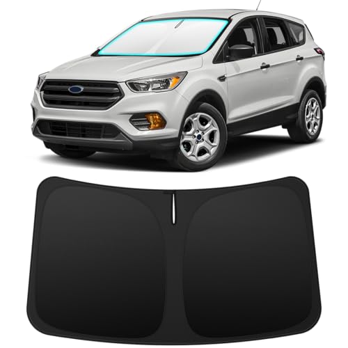 Image of INSAUTO Custom Fit Windshield Sun Shade for Ford Escape 2013-2019 | Foldable Front Window Sunshade Car Accessories, UV & Heat Reflector, Keeps Interior Cool, Includes Storage Bag