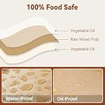 200 Pcs Unbleached Parchment Paper Baking Sheets, 12 x 16 Inch, Precut Non-Stick Parchment Sheets for Baking, Cooking, Grilling, Air Fryer and Steaming - Unbleached, Fit for Half Sheet Pans