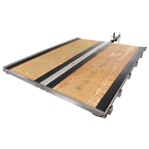 Black Ice 8 Pack 5-Foot Snowmobile Trailer Ski Guides for Friction-Free Loading for Protecting Trailer or Truck Beds During Transport