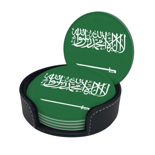 Dessous de verre Arabie Saoudite haut de gamme en polyuréthane résistant - 3