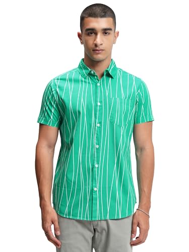 Image of Highlander Men's Striped Slim Fit Shirt
