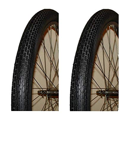 Imvera Pair (2) of Duro Brick 26 X 2.125 Bicycle Tire Cruiser Chopper Lowrider Vintage