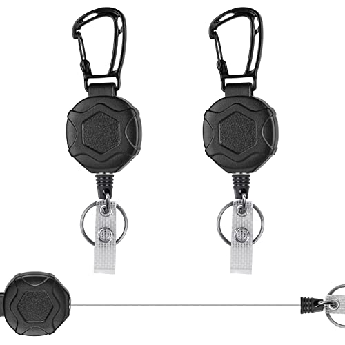 Porte Badge Enrouleur, 3PCS Porte-clés Retractable, Cordon Rétractable Avec Enrouleur De Ceinture Porte CléS Porte Badge De Carte - Beaux-Arts Et Loisirs Créatifs