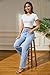 Guaile Women's Wide Leg Jeans High Waisted Strechy Jeans for Women Straight Raw Hem Loose Casual Denim Light Blue Size 2