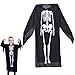 Seasboes Kinder Skelett Kostüm, Halloween Kinder Kostüm, 90cm Halloween Unheimlich Fancy Kleid Outfit, Gruseliges Zombie Halloween Karneval Kostüm für Kinder Jungen Mädchen Cosplay Halloween Party Seasboes Halloween günstig Kaufen-Seasboes Kinder Skelett Kostüm, Halloween Kinder Kostüm, 90cm Halloween Unheimlich Fancy Kleid Outfit, Gruseliges Zombie Halloween Karneval Kostüm für Kinder Jungen Mädchen Cosplay Halloween Party