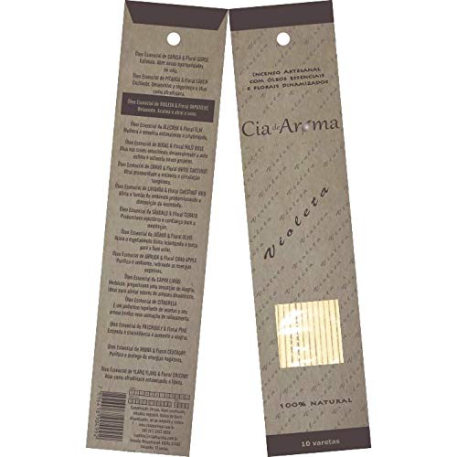 Incenso 100% Natural VIOLETA com Óleos Essenciais