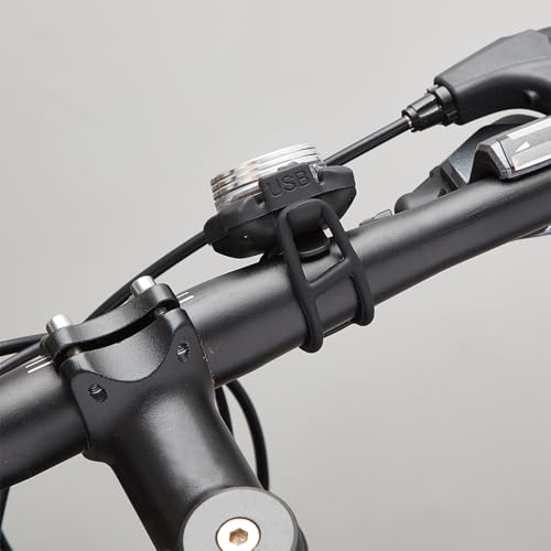 Image of 12 Pieces Bicycle Light Silicone Straps Cycling Bicycle Rubber Straps Light Silicone Mount Band for Bicycle Light Sets, Black