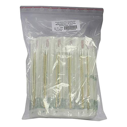 Preisvergleich Produktbild Wattestäbchen kleiner Wattekopf 15 cm steril, 50X2 St
