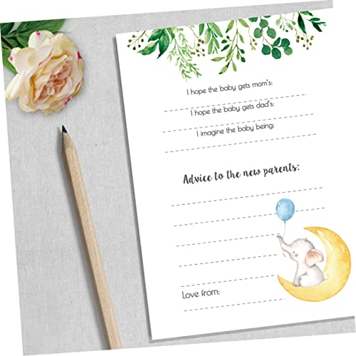 Amosfun 100 Pçs Cartões Atividade Gênero Rústico Jogos Conselhos Chá Casa De Fazenda Revelação Bebê
