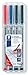 Produktbild STAEDTLER Universalstift Lumocolor non-permanent, Strichbreite 0,6mm, für fast alle Oberflächen, wasserlösliche Tinte, 4 Marker in sortierten Farben in der aufstellbaren STAEDTLER Box, 316 WP4