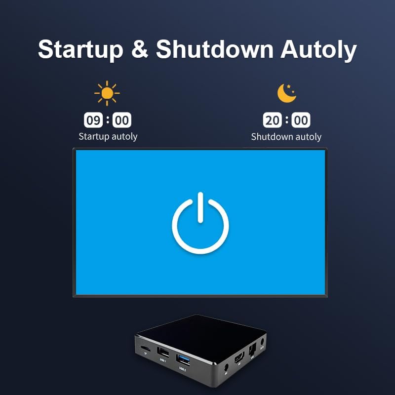 Adertising Media Player Box Commercial Display Mate Remote Publish Menu AD 2+16G Digital Signage Box (YM06 / 2+16G)