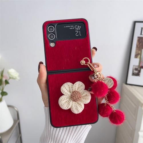 Coque mate antichoc Samsung Z Flip 4 peluche tournesol 3D contre les chutes