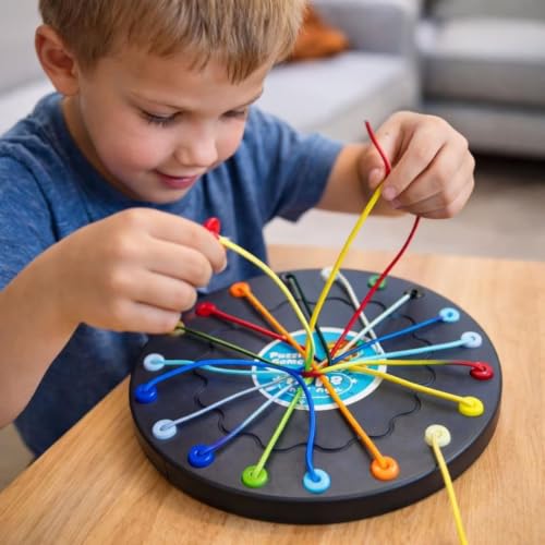 Image of Awestuffs Rope Untangling Puzzle Game Challenge for Kids & Adults | Develops Fine Motor Skills & Cognitive Learning | Educational Strategy Toy for Family, Travel & Party Fun
