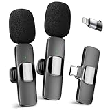 YRF Mikrofon für iPhone Android Handy, Kabelloses Lavalier Mikrofon, Plug&Play mini mikrofon 2,4GHz, USB-C&Lightning, Clip Mikrofon für Videoaufnahmen, TikTok, Vlogging, Interviews&Online-Unterricht