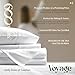 Mayfair Linen 100% Egyptian Cotton King Size Sheets Set - Luxury 600 Series Voyage Collection Egyptian Cotton Sheets King Size (4 PC, White), Soft, Cooling, 16
