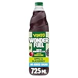 Vimto Wonderfuel Squash – No Added Sugar – Vitamins B, C & D – Iron & Zinc – 725ml – Breakfast Functional Drink – Apple & Blackberry