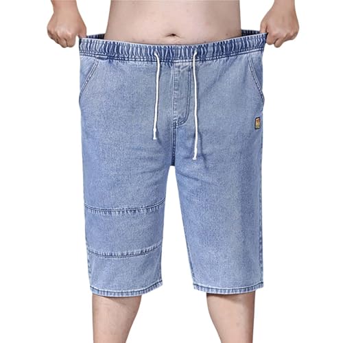 Bermuda homme grande taille confortable - Short de loisirs en jean et fitness