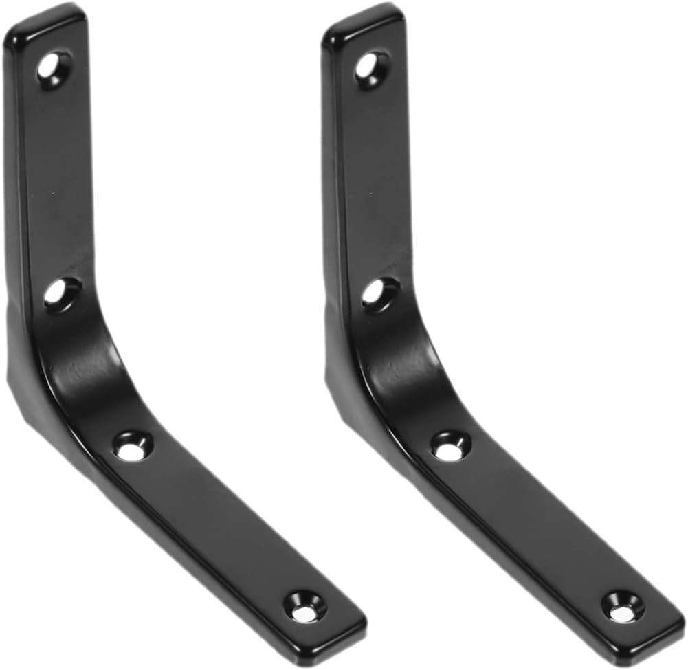 2pcs Shaped Shelf Bracket Angle Bracket for Shelves Heavy Duty Support for Bed Wardrobe and Bookshelf Installation