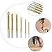 Cabilock 6pcs Serrated Steel Twist Drill Bit Set Multipurpose Spiral Woodworking and Metalworking Carpenter Tool for Industrial Drilling Applications
