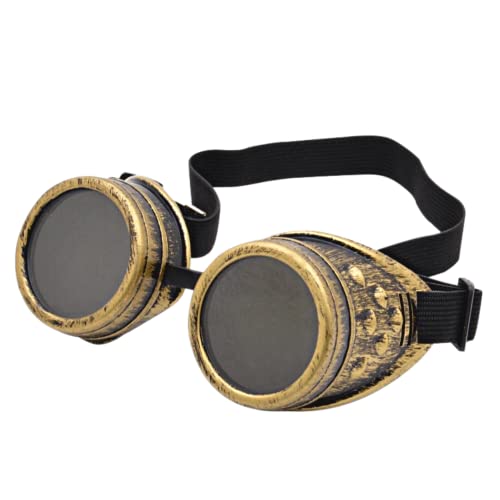 4E'S Novelty 10795 Steampunk Goggles For Women & Men, Vintage Steampunk Glasses Costume cover