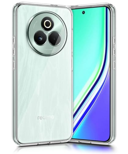 Image of WOW IMAGINE Transparent Back Cover Case for Realme P3 Pro 5G | Raised Bumps for Full Device & Camera Protection Shockproof TPU Silicone Back Case Mobile Cover - Transparent