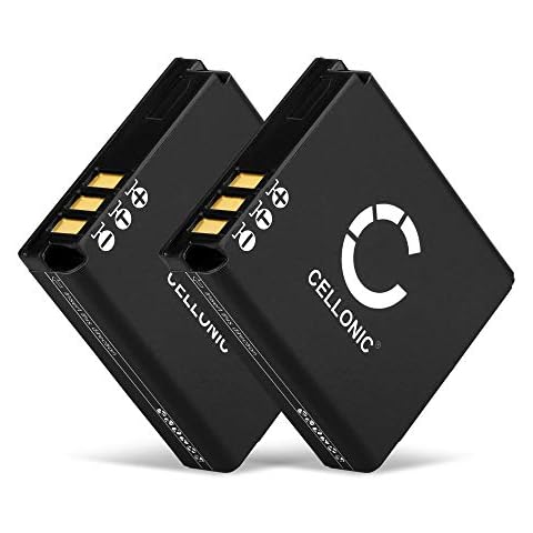 2X CELLONIC® Kamera Ersatzakku BP-DC4 18 646 18 645 18 644 911902 für Leica D-LUX 4 D-LUX 3 D-LUX 2 C-LUX 1 DP-1 DP-2 DP-3 Merrill Cover