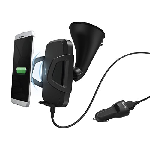 Chargeur sans fil voiture Hama haute vitesse avec fixation automatique
