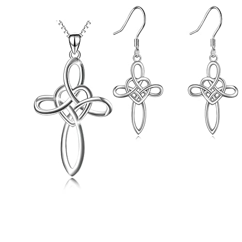 YFN-Celtic-Knot-Cross-Necklace-Earrings-Jewelry-Set-Sterling-Silver-Irish-Jewelry-for-Women-Girls