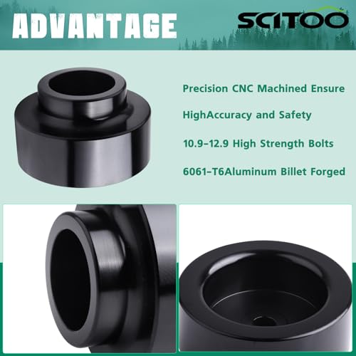 Image of SCITOO 1.5 inch Rear Leveling lift Kit 2001-2020 for Chevrolet Tahoe | Forged Strut Spacer 1978-2020 for Avalanche 1500 El Camino Suburban Trailblazer EXT for GMC Envoy XL Yukon