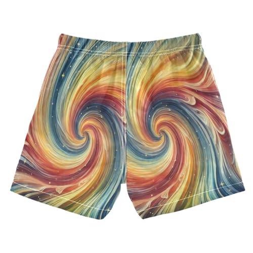Flow Colorful Stars Boys Swim Trunks Quick Dry Toddler Swimsuit Boy Swimwear Board Shorts Bathing Suits 3T2