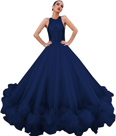 Amazon.com: Vestido de fiesta rojo para mujer, vestido de fiesta con  volantes, vestido de novia largo, sin mangas, vestido de fiesta de noche :  Ropa, Zapatos y Joyería