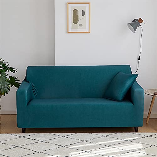 Funda elástica de sofá de 2 plazas protector de sofá spandex para comedor y cocina 6