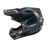 Troy Lee Designs Casco da moto SE4 POLYACRYLITE MATRIX in policarbonato con tecnologia MIPS e 16 prese d'aria