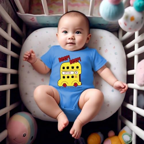 Image of Toddylon Baby Romper New Born Clothes Dress Night Suit Bodysuit Cotton Boys & Girls Gift Half Sleeve Body suit Onesies for Newborn Unisex Summer Rompers