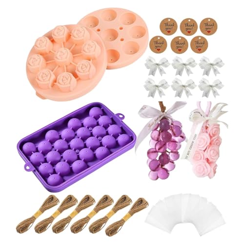 Kit fabrication savon naturel bougie artisanale raisin fleur : loisir créatif adulte
