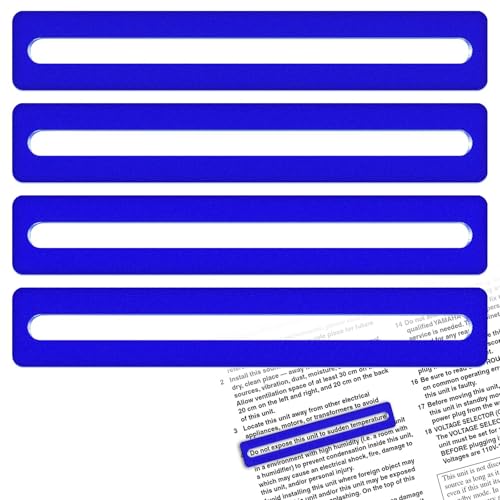 4Pcs Mahjong Line Finder, Mahjong Card Line Guide Bright Acrylic Mahjong Line Reader Tracker Ruler Marker Strips Mahjong Rules Helper Mahjong Accessories Mah Jongg Gifts for Beginner Players?Blue
