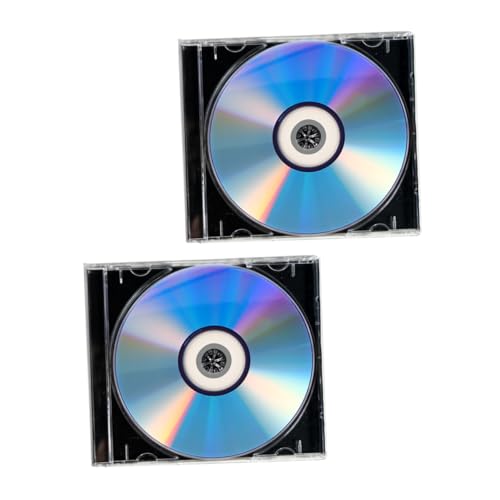 ibasenice 2juegos Discos DVD Blank Grabables Alta Capacidad con Caja Jewel para Música Datos Vídeo Grabación Compatible con Quemadores DVD CD