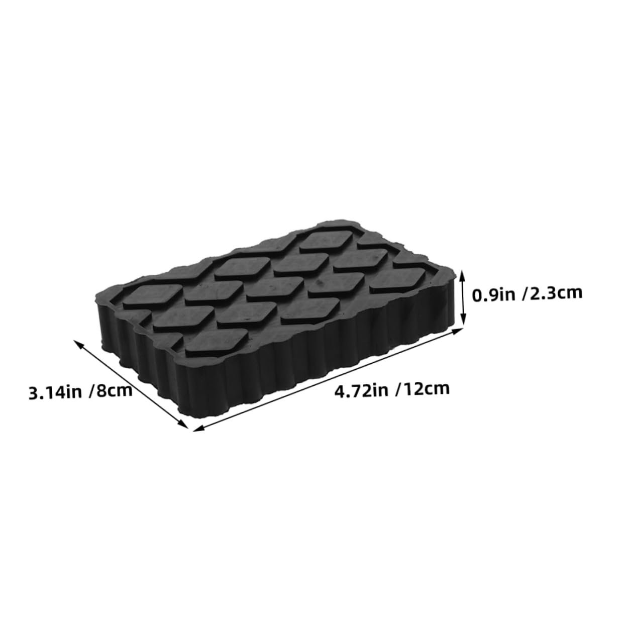 GALPADA 3 Pezzi Supporti in Gomma Elastici Neri Per Sollevatori Auto Cuscinetti Antiscivolo Per Pavimenti Ammortizzatori Di Stabilizzazione Per Camper e Rimorchi