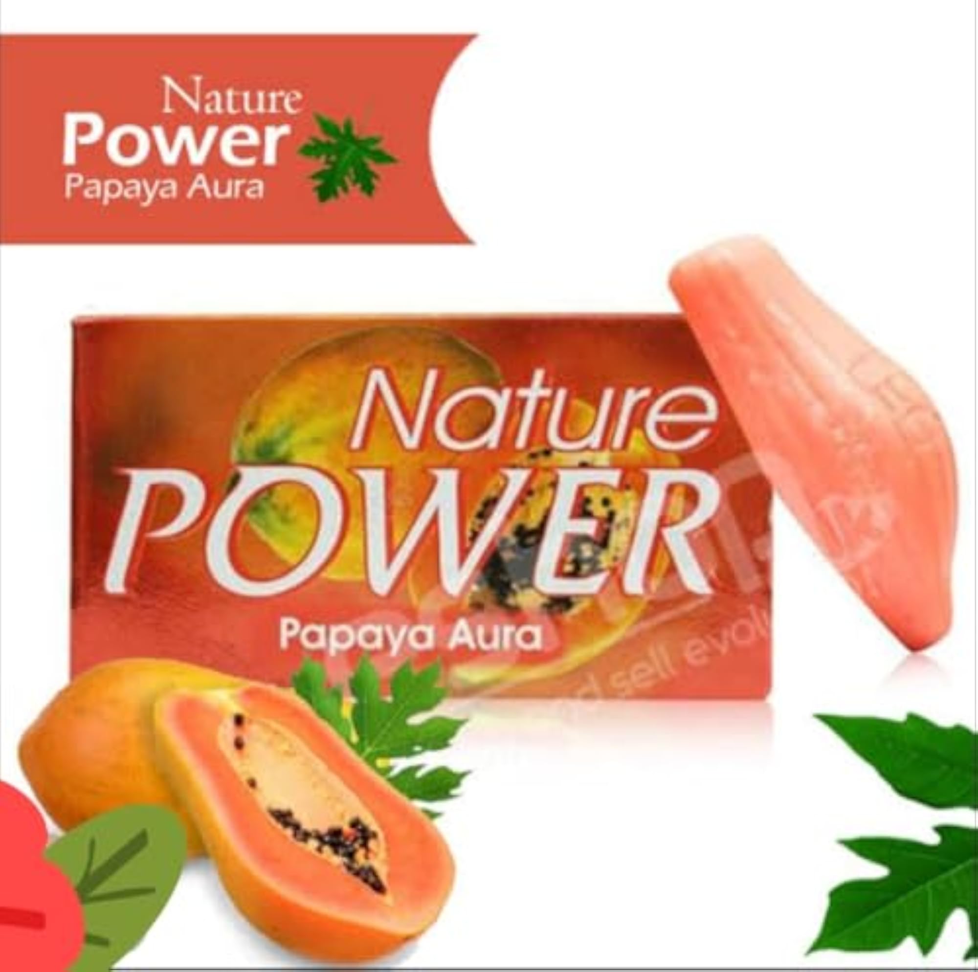 Nature Papaya Aura Soap, Pack of 5, 125g Each
