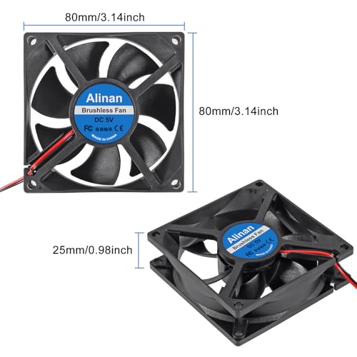 Ventilador sin escobillas de 80mm para solucionar el sobrecalentamiento en placas de PC 2